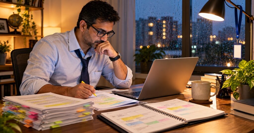 Doctoral program while working seven proven steps professional studying at home desk after work doctorate time management